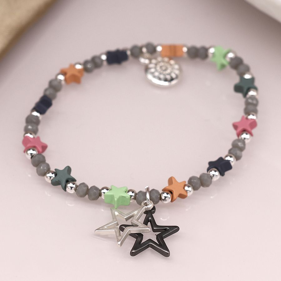 Colourful star bracelet
