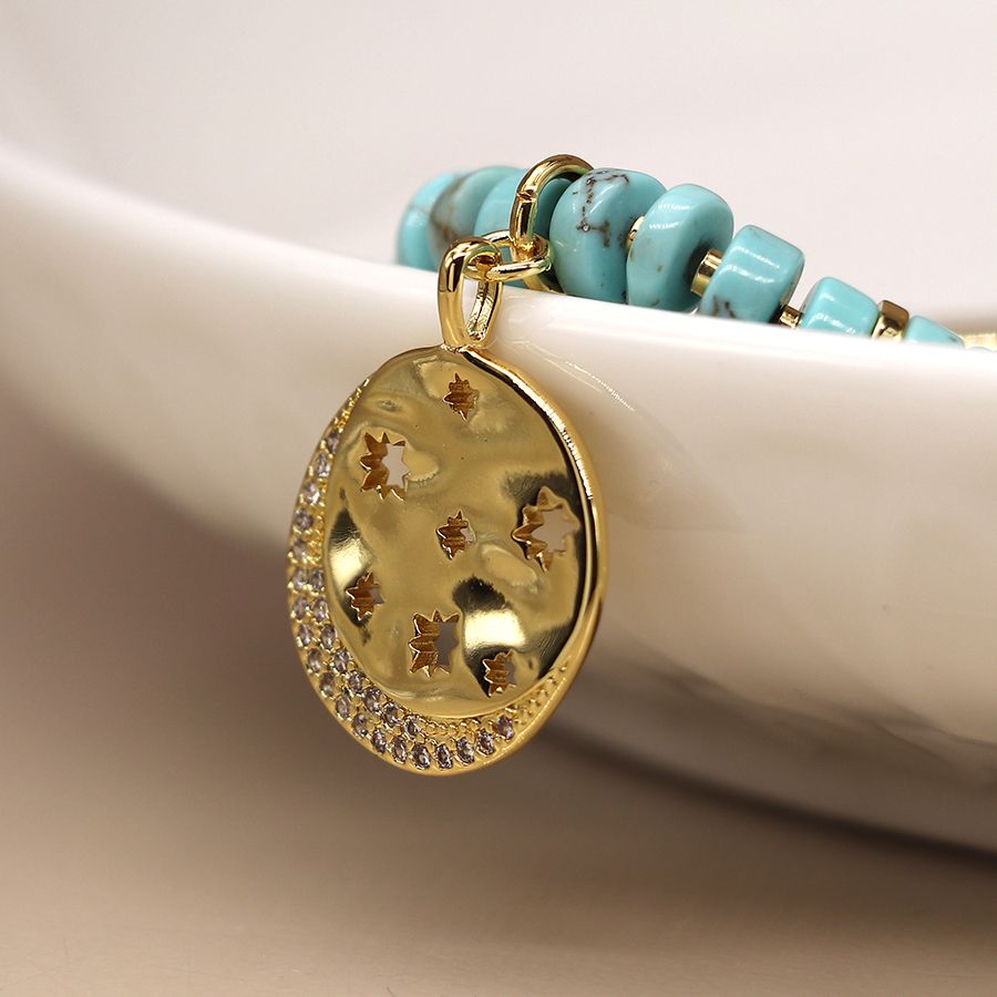 Turquoise beaded bracelet