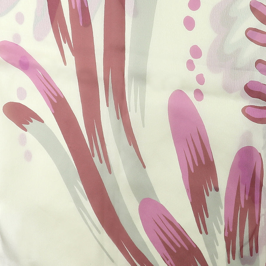 Mauve and pink silky scarf