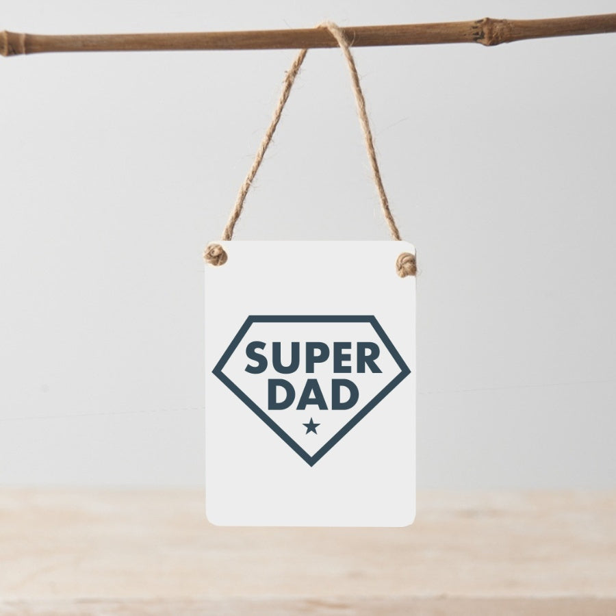 Super Dad mini metal sign