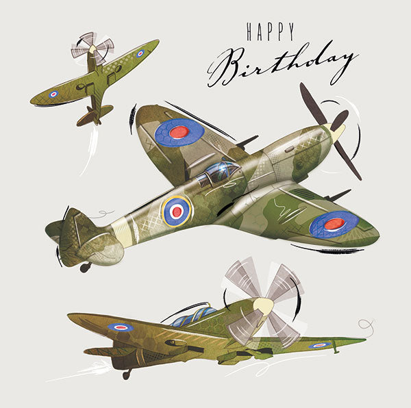 Spitfire birthday card