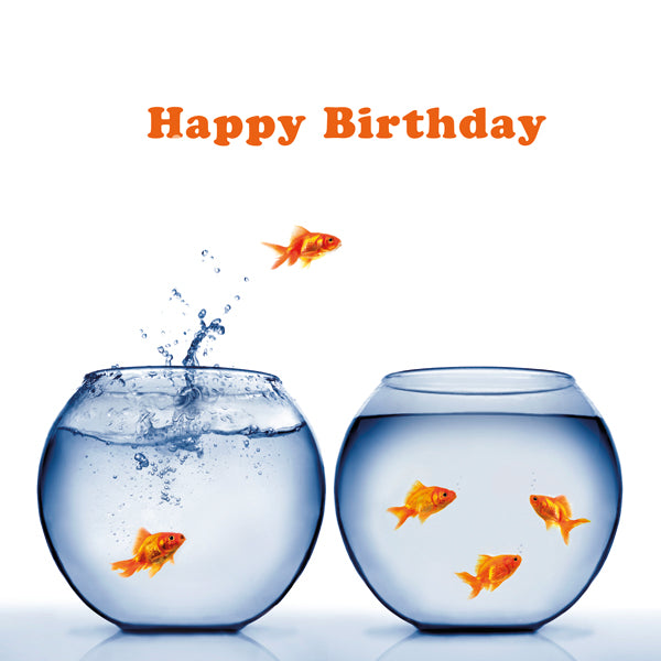 Goldfish Birthday card