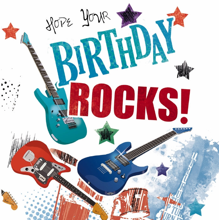 Guitar Birthday Card