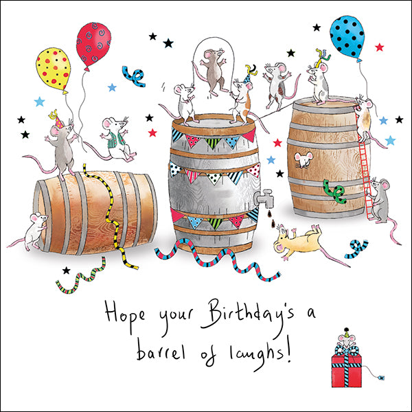 Funny Mice birthday card