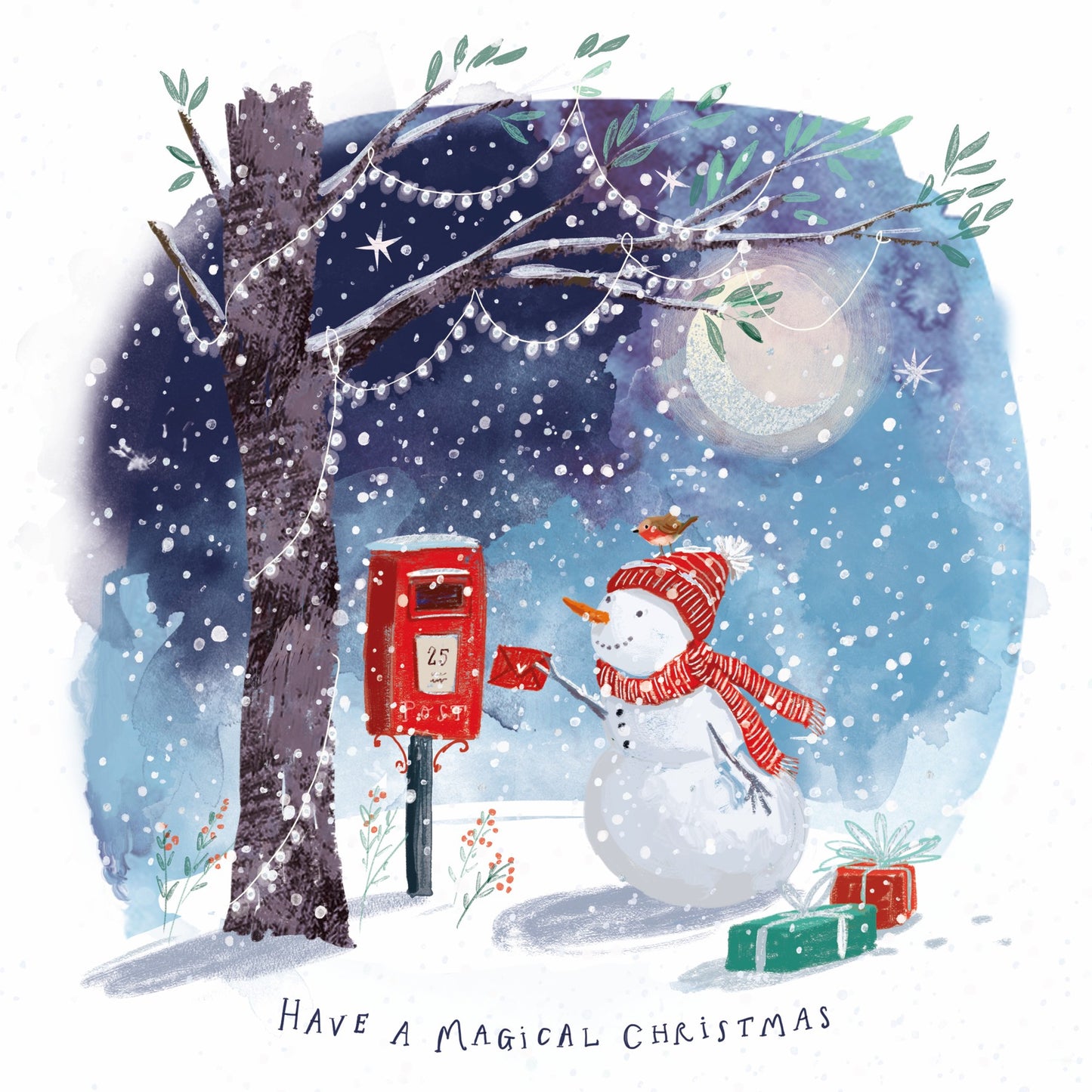 Christmas post cards, pack of 10