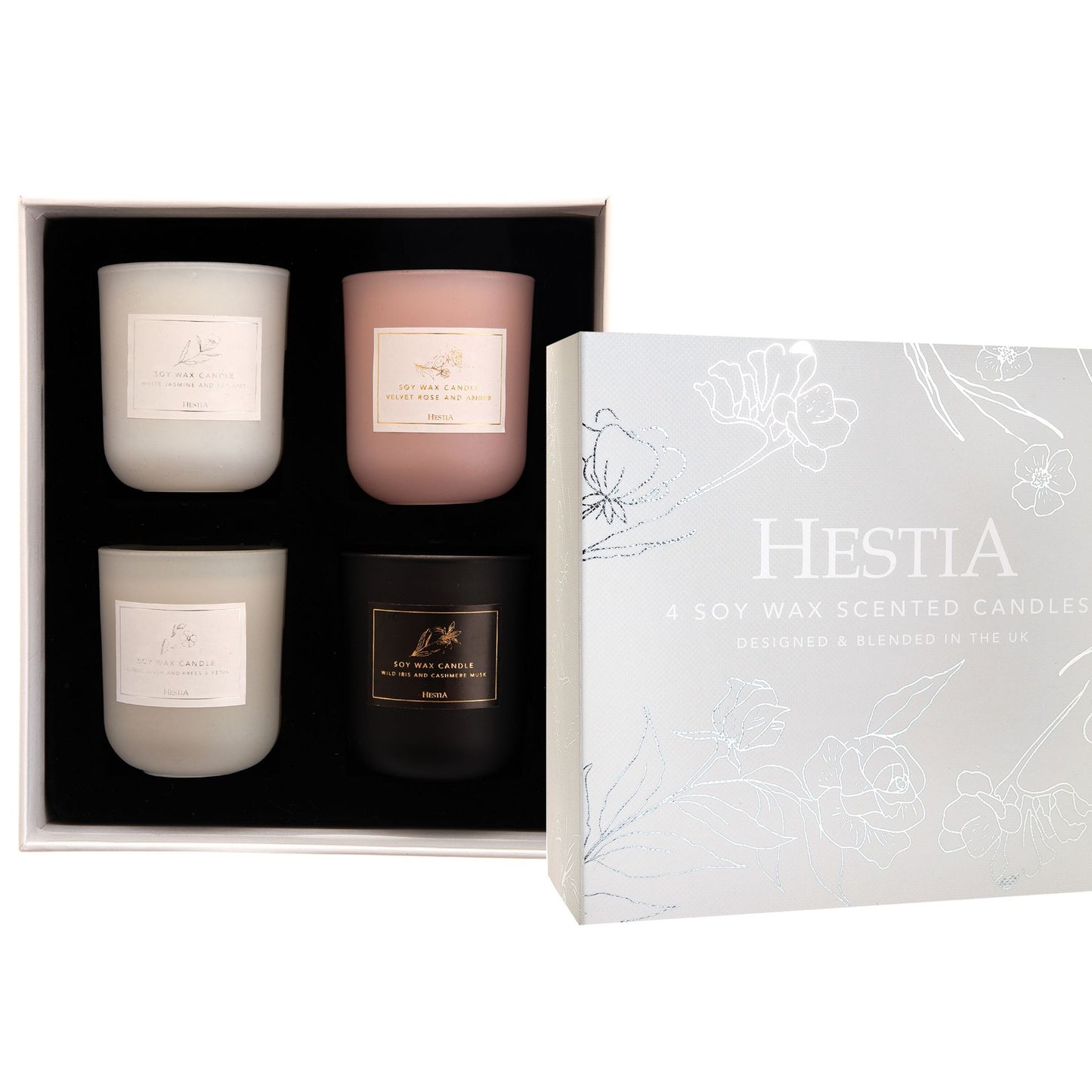 Four soy wax candle set