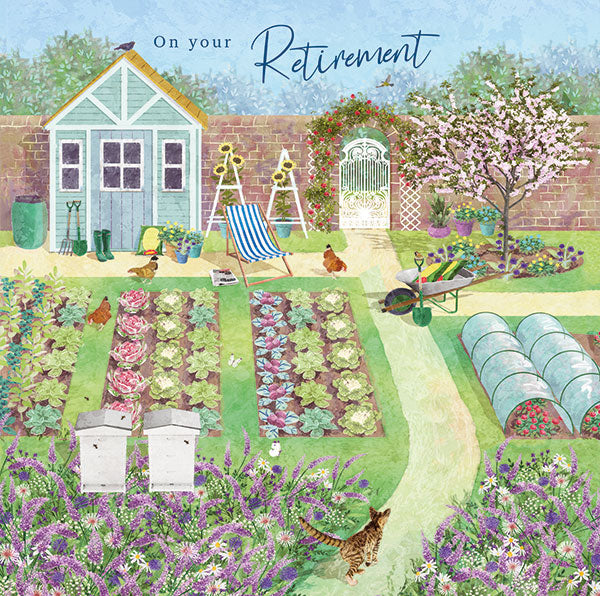 Garden retirement card