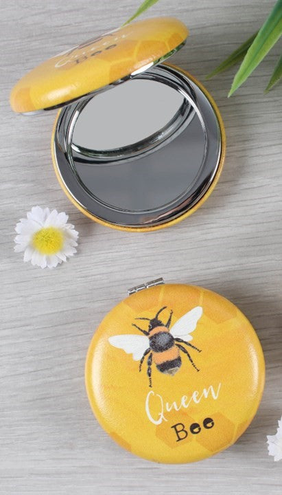 Queen bee compact mirror