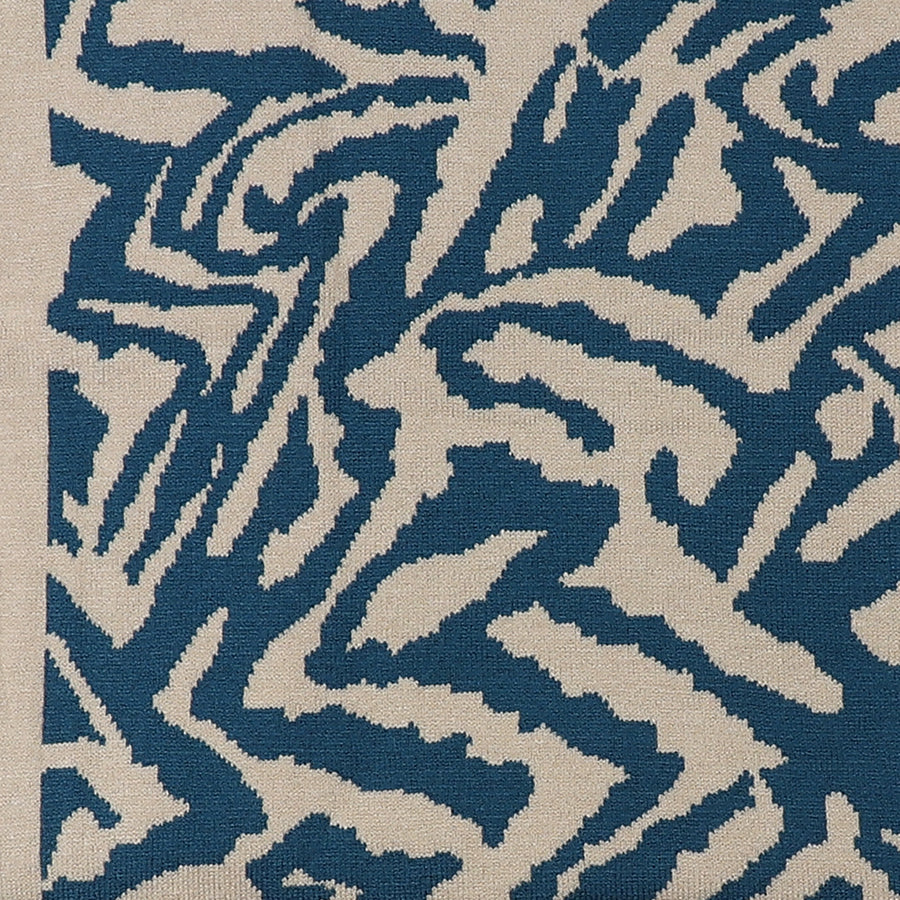 Blue animal print snood