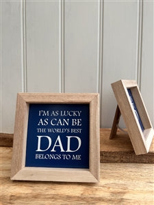 Dad framed sign