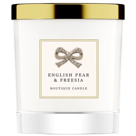 Boutique English pear and freesia candle