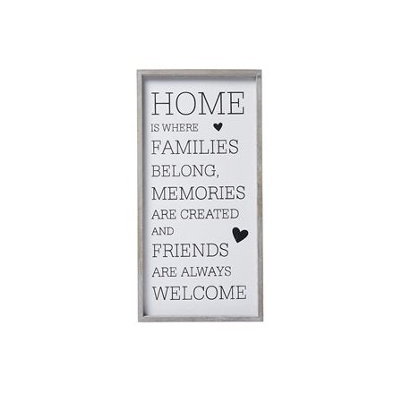 Wooden home plaque