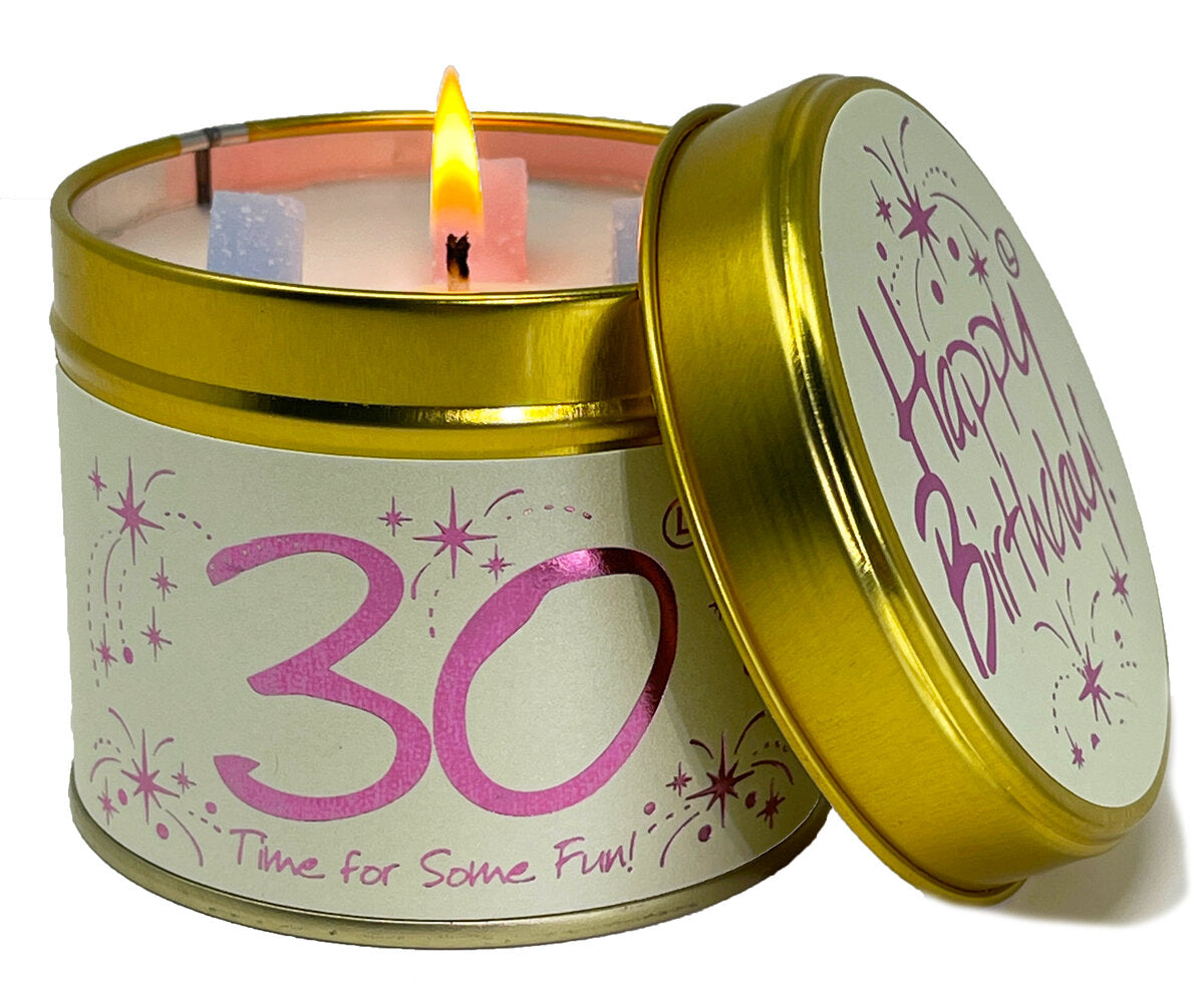 LilyFlame 30th birthday candle