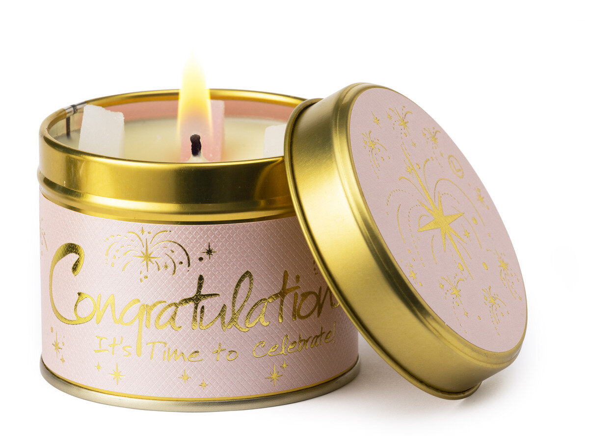 LilyFlame congratulations candle