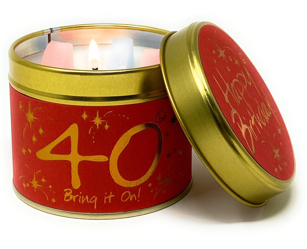 LilyFlame 40th birthday candle