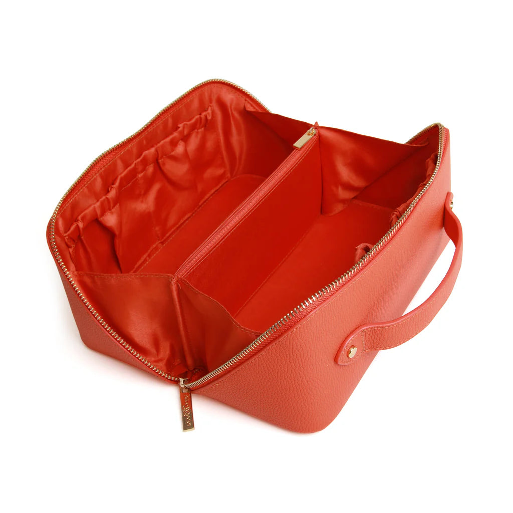 Alice Wheeler Orange Train Case