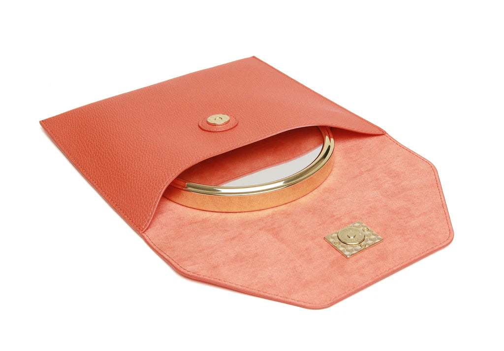 Alice Wheeler Orange travel mirror