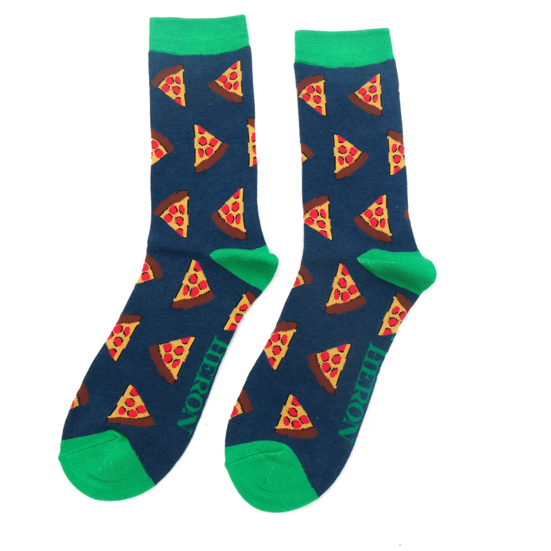 Bamboo Pizza socks