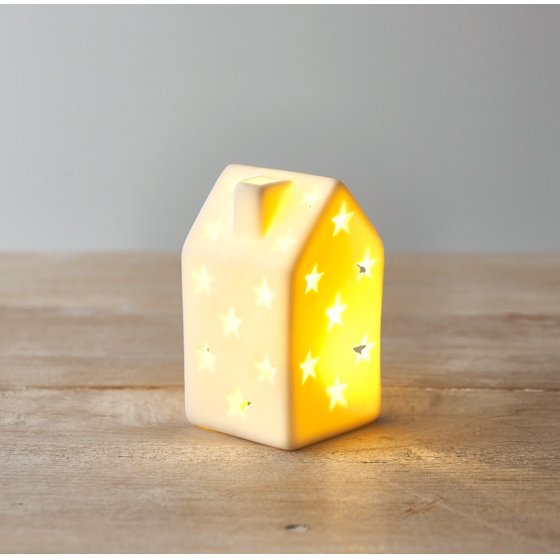 Star led light up house