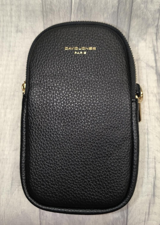 David Jones phone bag in Black