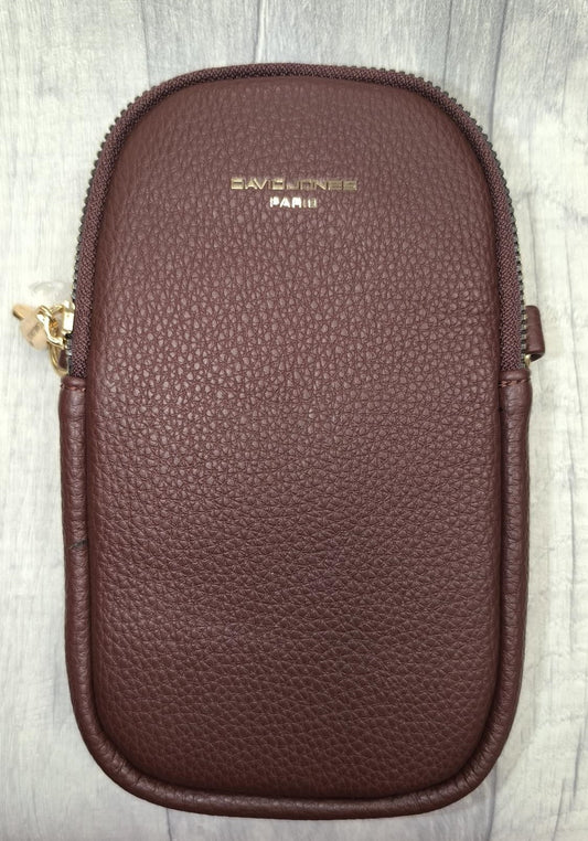 David Jones phone bag in Bordeaux