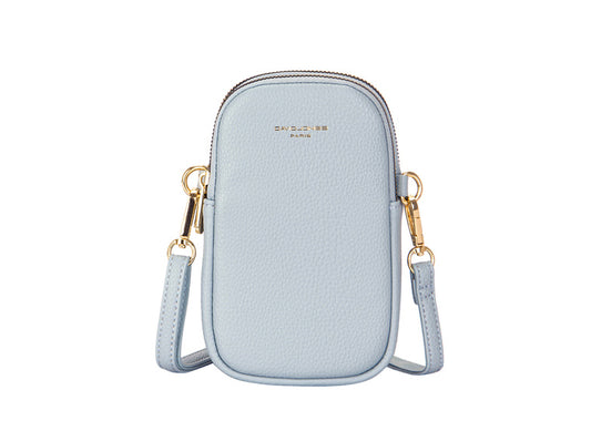 David Jones light blue phone bag