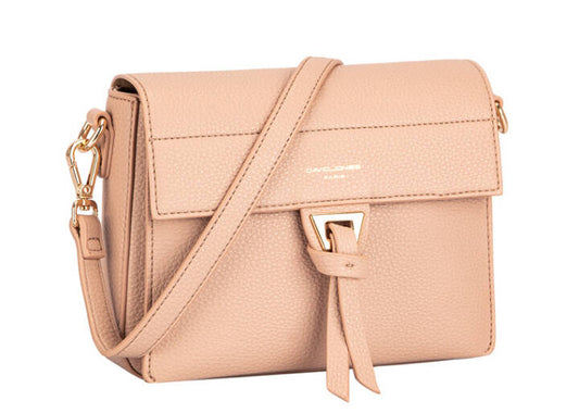 David Jones structured pink bag