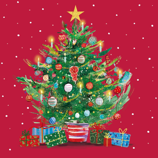 Christmas tree cards, pack of 10