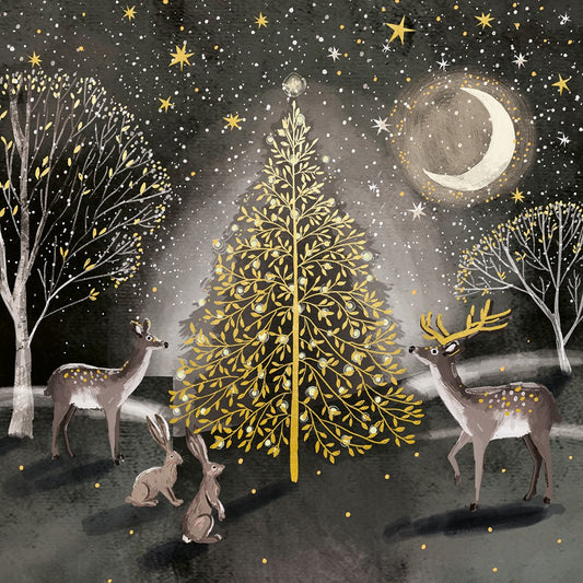 Golden tree cards, pack of 10