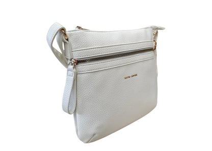 David Jones White Cross Body Bag