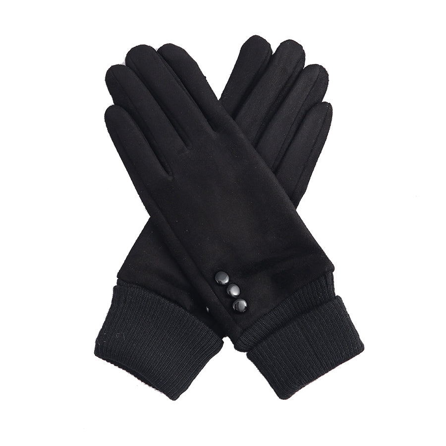 Black gloves with cuff