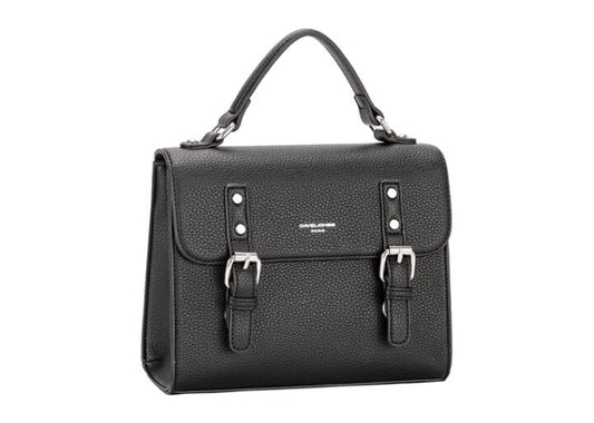 David Jones black satchel bag