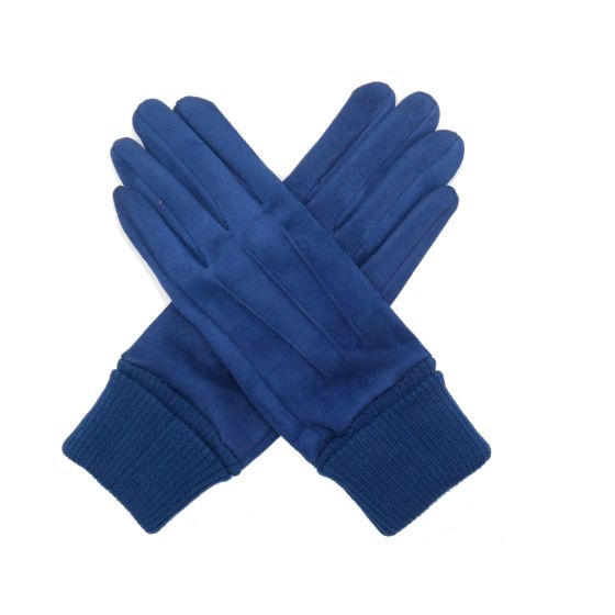 Navy gloves with cuff