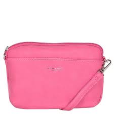 David Jones fuchsia cross body bag