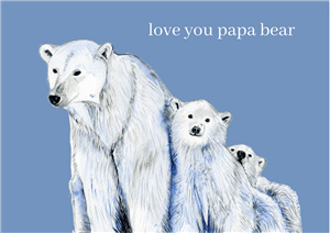 Papa bear Card