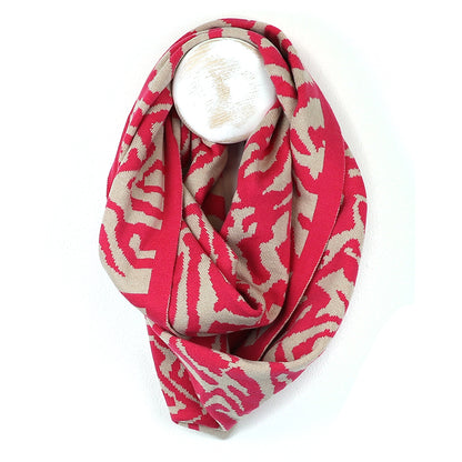 Pink animal print snood