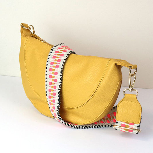 Yellow half moon bag